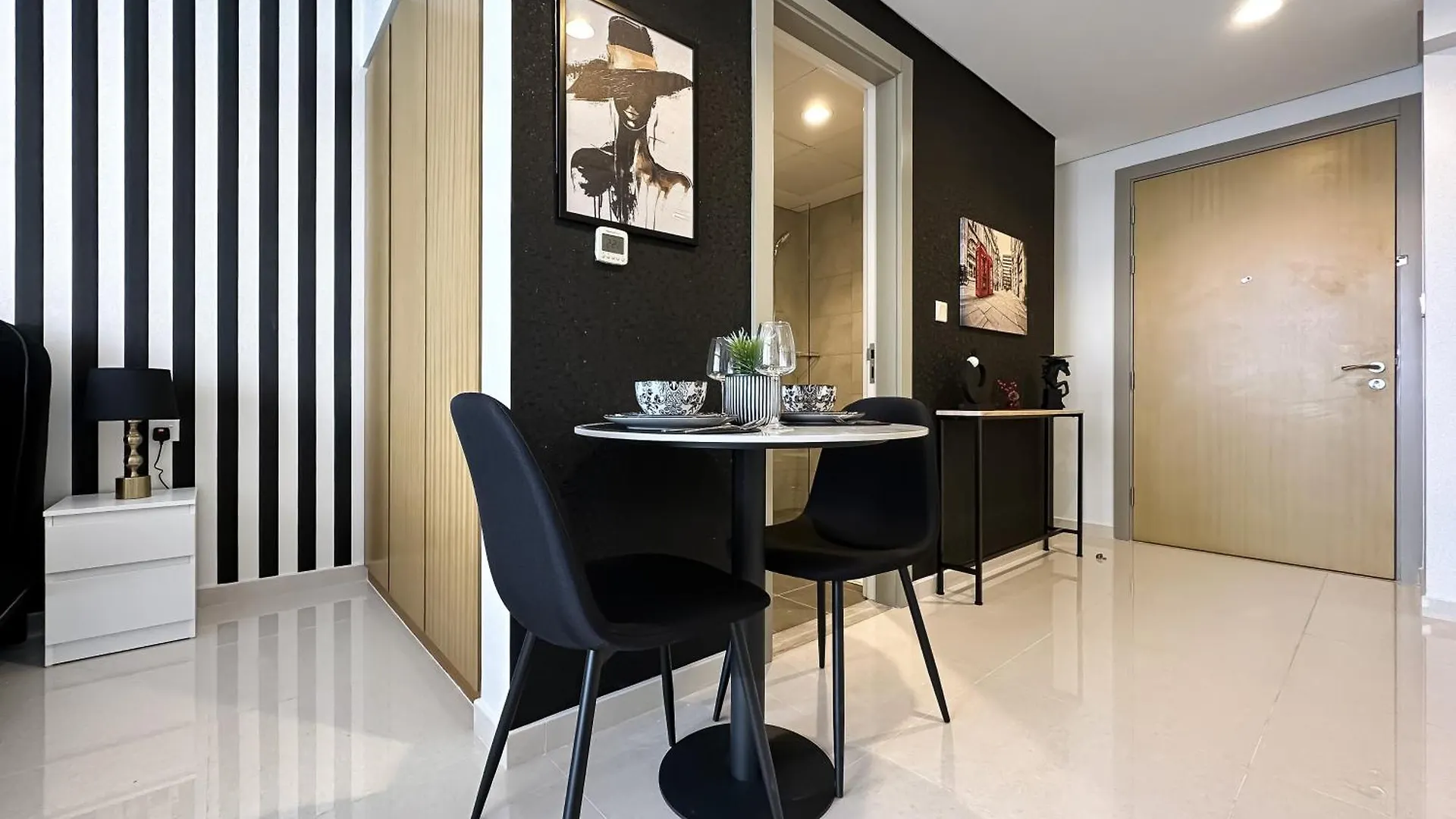 Trophy-Twilight Edge Studio 55Th Floor W Lush Lagoon Pool دبي شقة