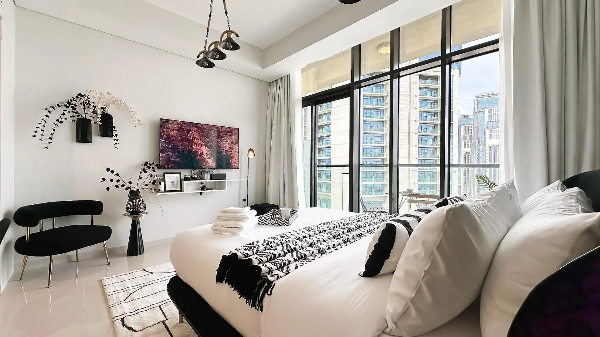 شقة Trophy-Twilight Edge Studio 55Th Floor W Lush Lagoon Pool دبي